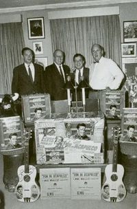 13. Colonel Tom Parker in his Office with promo material for FUN IN ACAPULCO