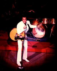 16. Elvis on August 26, 1969 in the International Hotel, Las Vegas